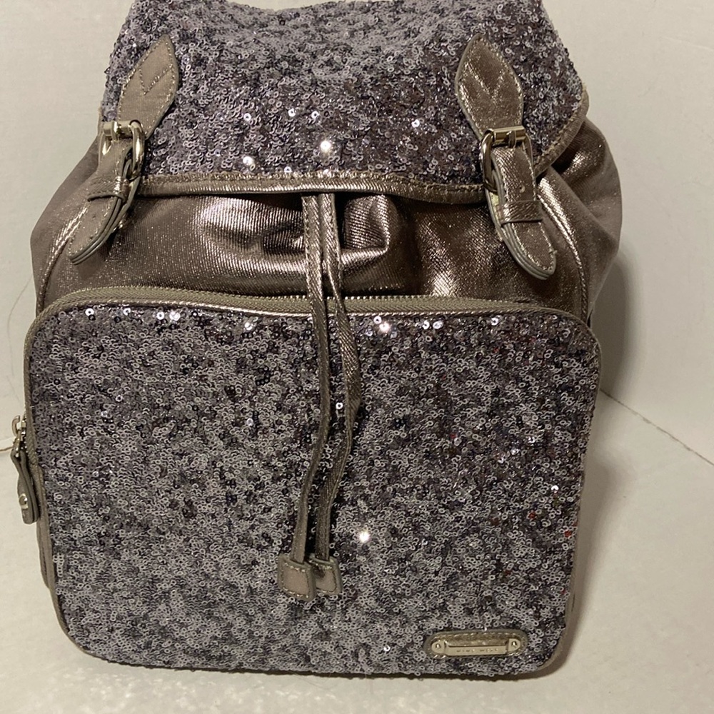 Nine West Silver Sequinned Backpack